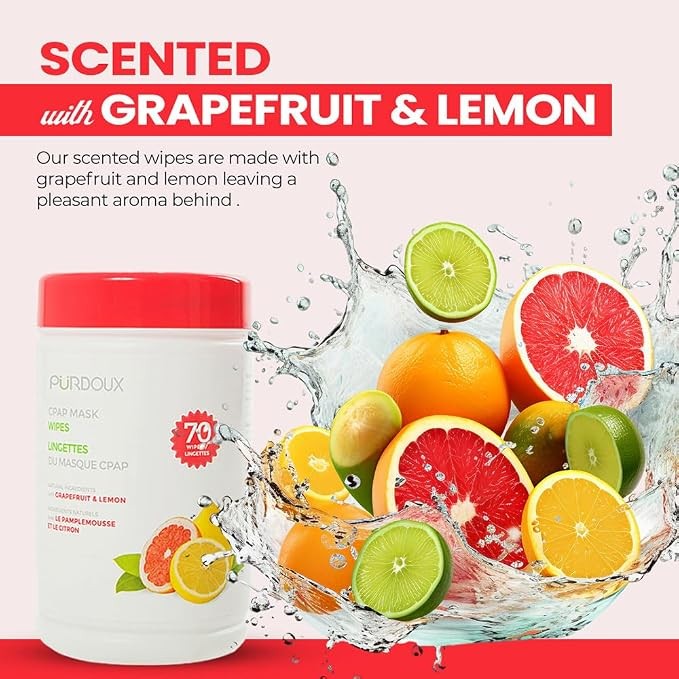 CPAP Mask Wipes (Grapefruit Lemon)